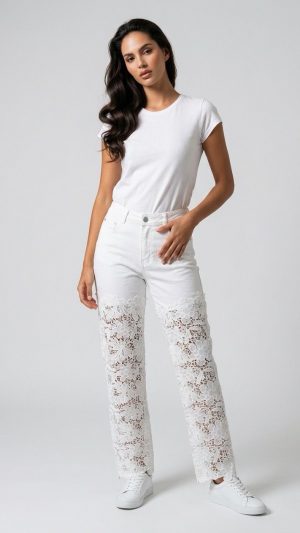 PANTALON BAJOS CROCHE